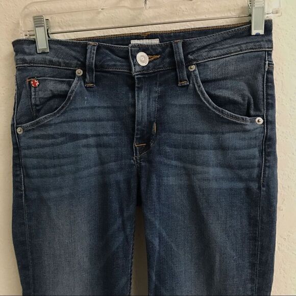 Hudson Bacara Straight Flood Cuffed denim jeans 24 - Picture 3 of 8